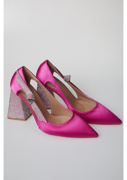 Kadın Taş Detaylı Saten Stiletto fiyatları