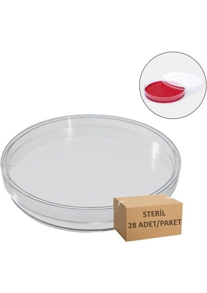 Steril Petri Kabı 90X15 mm - 28 Adetlik Set fiyatları