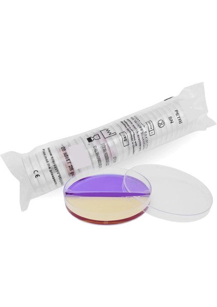 Steril Petri Kabı 90x15mm İki Bölmeli - 25 Adetlik Set
