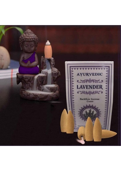 Ayurvedic Konik ( Geri Akış ) Tütsü Lavender Aromalı (10 Adet)