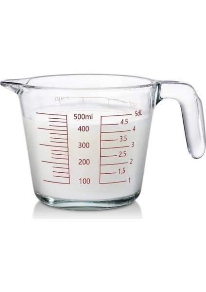 Kulplu Cam Beher 500 mL - Ölçü Kabı