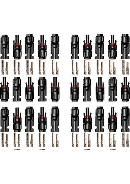 Mc4 Konnektör 100 Set - Güneş Paneli̇ Solar Panel Konnektör