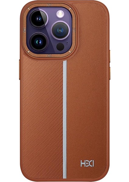 Apple iPhone 14 Pro Max Kılıf Line Pu Deri Lizbon Kapak