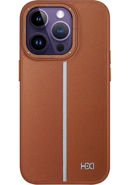 Apple iPhone 14 Pro Max Kılıf Line Pu Deri Lizbon Kapak