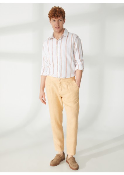 Normal Bel Normal Paça Slim Fit Turuncu Erkek Pantolon A261BERLINO563CONF10B