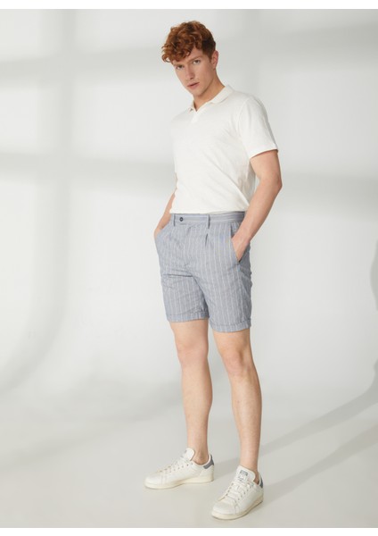 Normal Bel Slim Fit Lacivert Erkek Bermuda Şort A261JONP581TF297- fiyatları