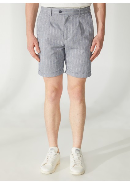 Normal Bel Slim Fit Lacivert Erkek Bermuda Şort A261JONP581TF297- modelleri