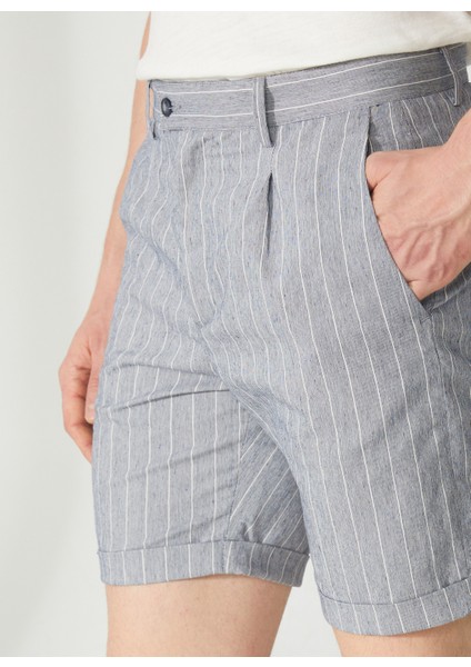 Normal Bel Slim Fit Lacivert Erkek Bermuda Şort A261JONP581TF297- fırsatları