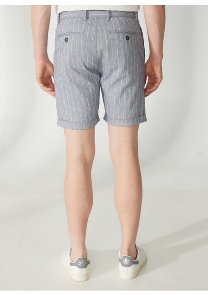 Normal Bel Slim Fit Lacivert Erkek Bermuda Şort A261JONP581TF297- indirimleri