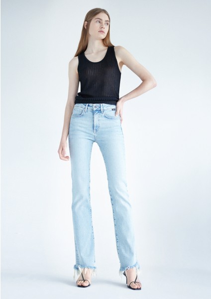 Kadın MARIA Açık Mavi Vintage Premium Jean Pantolon 101225-84434
