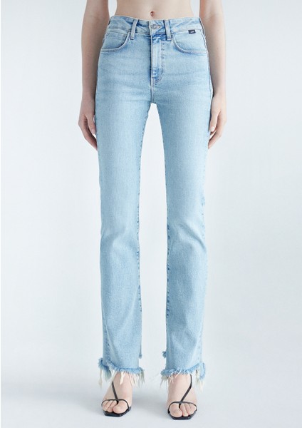 Kadın MARIA Açık Mavi Vintage Premium Jean Pantolon 101225-84434 modelleri