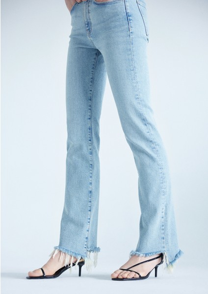 Kadın MARIA Açık Mavi Vintage Premium Jean Pantolon 101225-84434 indirimleri