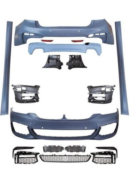 Bmw g30 lci mtech body kit tampon seti 2021+