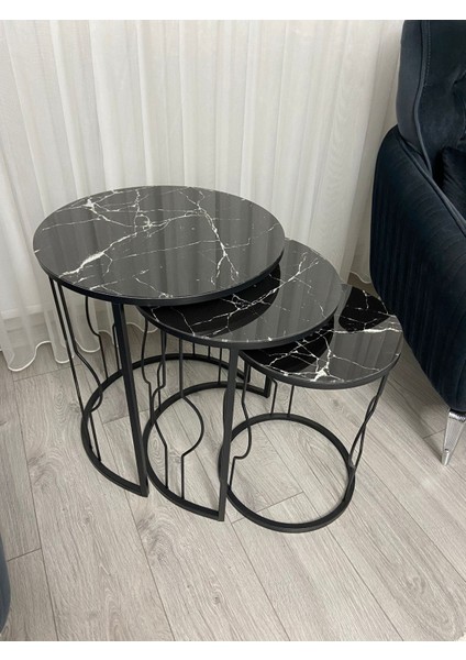 Oval Telli Zigon Sehpa