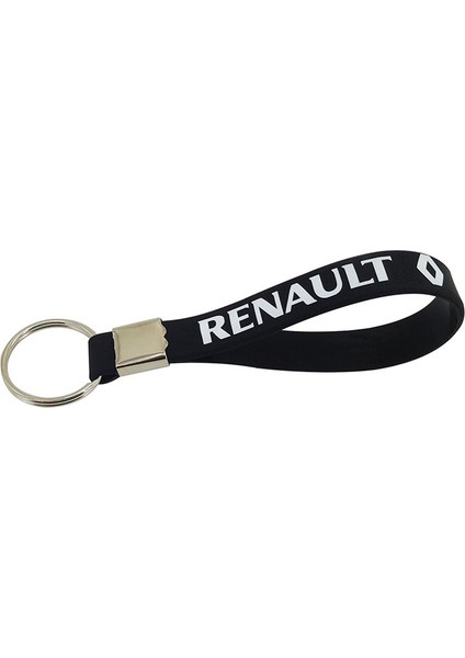 Renault Logo Arma Amblem Silikon Metal Anahtarlık 1 Adet Yüksek Kalite Beyaz Siyah 12CM