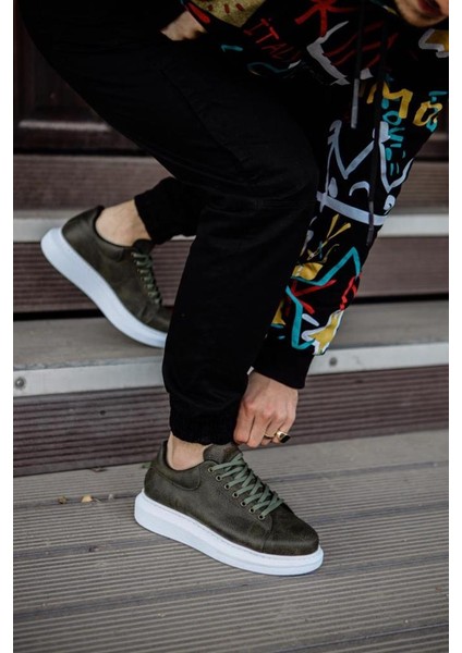 Knack Yüksek Taban Günlük Ayakkabı 044 Haki fırsatları