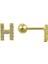 ÇLK Accessories Gold Harf Piercing - H Harfpiercing 1