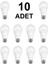 10'lu 9 Watt LED Ampül 1
