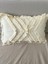 Çoklu Püsküllü Krem Keten Kırlent Kırlent Kılıfı 35 x 55 cm 1