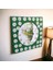 Yapay Çimli Papatyalı Ahşap 3D Doğa Duvar Saati 40*40 cm 1