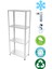 ® 4 Katlı Paslanmaz Krom Raf, Soğuk Oda Rafı 59X75-1.00 MM-150 cm 1