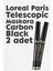 Loreal Paris Telescopic Carbon Black Maskara Siyah x 2 Adet 1