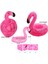 Şişme Flamingo Kuğu Şekilli Şişme Içecek Simidi 24 x 18 cm Pembe Renk 1 Adet Hawai 1