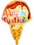 Ice Cream Happy Birthday Külahta Dondurma Şeklinde Folyo Balon 96X46 cm 1 Adet Hawa 1