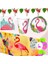 Flamingo ve Hawaian Tema Konsept 8 Kişilik 44 Parça Sofra Seti 1