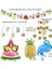 Tropical Hawaian Konsept Flamingo Ananas Karpuz Palmiye Süsleri ve Balonları 18 Parça 1