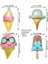 Ice Cream Dondurma Şeklinde Folyo Balon Farklı Modellerde 4 Adet Hawa 1