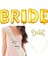 7 Parça Altın Gold Renk Balon Kuşak Taç Bride To Be Seti 1