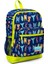 Kids Lacivert Neon Sarı Monster Desenli 3’lü Okul Çanta Seti SET0123726 2