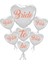 Bride To Be Team Bride Yazılı Folyo Balon Buketi Beyaz Renk 5 Adet 3