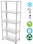 ® 5 Katlı Paslanmaz Krom Raf, Soğuk Oda Rafı 31X93-1.00 MM-100 cm 2