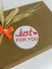 Just For You Kalın Yazı Kalpli Yuvarlak Yapışkanlı Etiket 4 x 4 cm 120 Adet 1