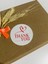 Thank You Üstü Kalpli Kırmızı Yazılı Yuvarlak Yapışkanlı Etiket 5 x 5 cm 100 Adet 1