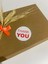 Thank You Kırmızı Yazılı Beyaz Yuvarlak Yapışkanlı Etiket 3 x 3 cm 150 Adet 1