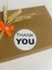 Thank You Siyah Yazılı Yuvarlak Yapışkanlı Etiket 5 x 5 cm 100 Adet 1