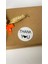 Thank You Kalpli Siyah Yazılı Beyaz Yuvarlak Yapışkanlı Etiket 5 x 5 cm 100 Adet 1