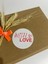 With Love Kırmızı Yazılı Kalpli Yuvarlak Yapışkanlı Etiket 5 x 5 cm 100 Adet 1
