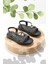 Siyah Platin Taşlı Kadın Sandalet K05311335609 1