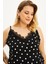 Dantelli İp Askılı Puantiyeli Bluz 9