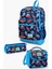 Kids Lacivert Mavi Uzay Desenli 3’lü Okul Çanta Seti SET0123470 1