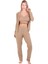 Ribbed Crop 3lü Tk. Camel 1