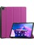 Lenovo Tab M10 Plus 10.6 3rd Gen 2022 Için Deri Tablet Kılıfı - Mor (Yurt Dışından) 1