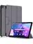 Lenovo Tab M10 10.1 3rd Gen Için Deri Tablet Kılıfı - Gri (Yurt Dışından) 1