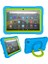 Fire Hd8 (2020) Için Deri Tablet Kılıfı - Mavi / Yeşil (Yurt Dışından) 1