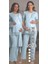Nehirsel 2023 Mavi Hamile Lohusa 3 Lü Pijama Sabahlık Tk 3