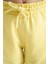 Limon Yan Yazı Nakışlı Bağcıklı Standart Kalıp Jogger Kız Çocuk Eşofman Alt - 75123 2